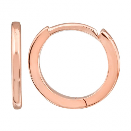 14k Gold Eternity Mini Round Huggie Earrings