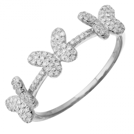 14K Gold Diamond Ring (Yellow, White, & Rose Gold)