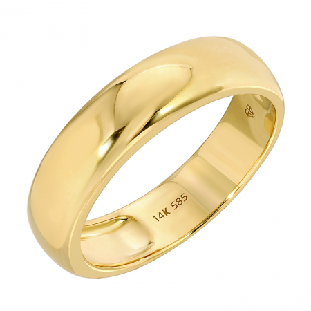 14K Yellow Gold Solid Ring