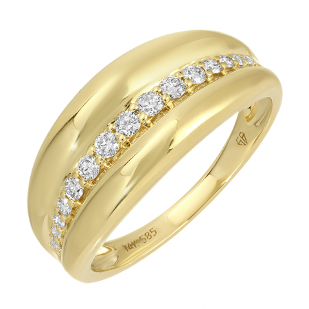 14k Yellow Gold Dimond Ring