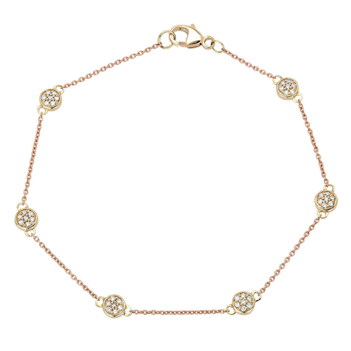 6 Disc Chain Bracelet - Euro Time & Jewels