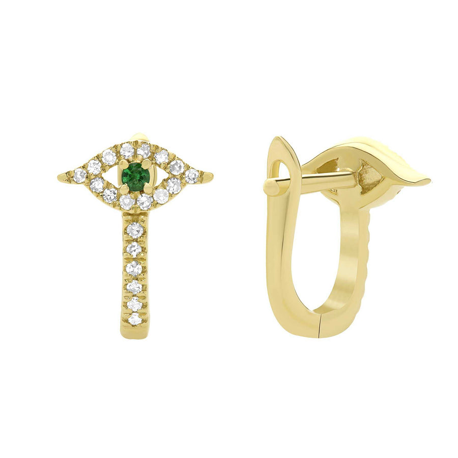 Evil Eye Diamond Huggie - Euro Time & Jewels