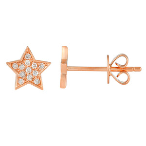 Mini Star Stud Diamond Earrings - Euro Time & Jewels