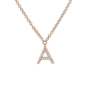 Small Initial Necklace - Euro Time & Jewels