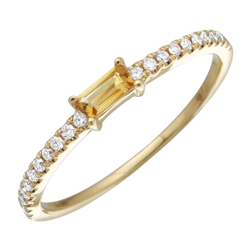 Citrine Stacking Ring