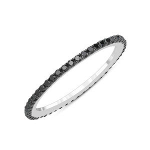 Black Diamond Stacking Ring