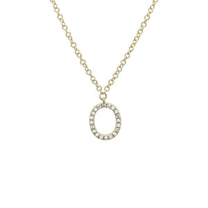 Small Initial Necklace - Euro Time & Jewels