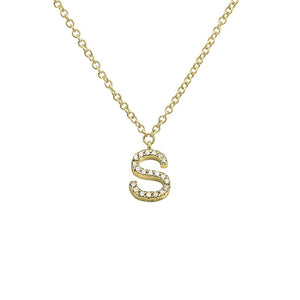 Small Initial Necklace - Euro Time & Jewels