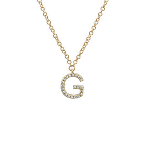 Small Initial Necklace - Euro Time & Jewels