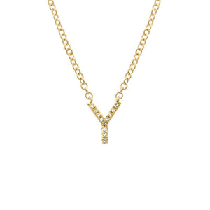 Small Initial Necklace - Euro Time & Jewels