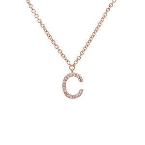 Small Initial Necklace - Euro Time & Jewels