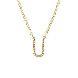 Small Initial Necklace - Euro Time & Jewels