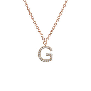 Small Initial Necklace - Euro Time & Jewels