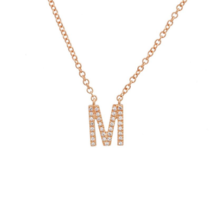Small Initial Necklace - Euro Time & Jewels