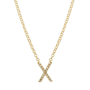 Small Initial Necklace - Euro Time & Jewels