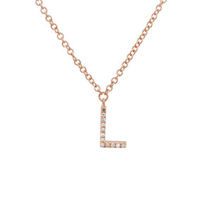 Small Initial Necklace - Euro Time & Jewels