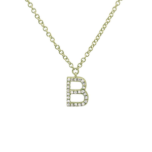 Small Initial Necklace - Euro Time & Jewels