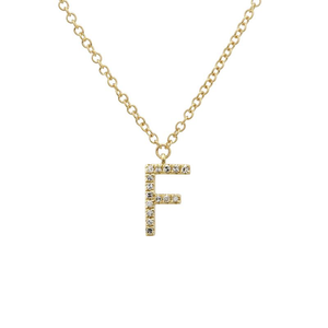 Small Initial Necklace - Euro Time & Jewels