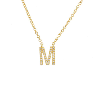 Small Initial Necklace - Euro Time & Jewels