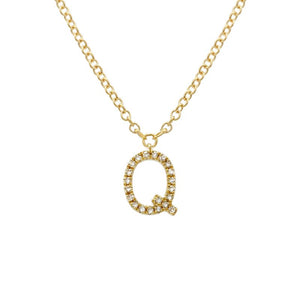 Small Initial Necklace - Euro Time & Jewels