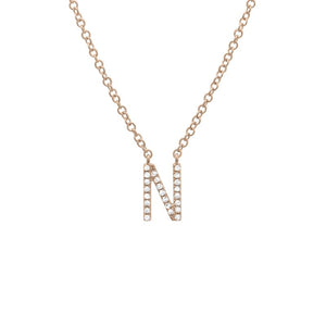 Small Initial Necklace - Euro Time & Jewels