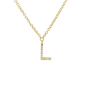 Small Initial Necklace - Euro Time & Jewels