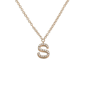 Small Initial Necklace - Euro Time & Jewels