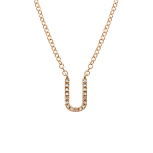 Small Initial Necklace - Euro Time & Jewels
