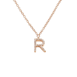 Small Initial Necklace - Euro Time & Jewels