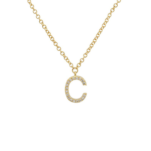 Small Initial Necklace - Euro Time & Jewels