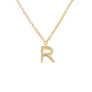 Small Initial Necklace - Euro Time & Jewels