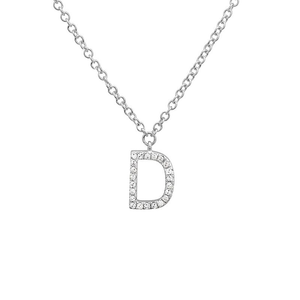 Small Initial Necklace - Euro Time & Jewels