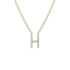 Small Initial Necklace - Euro Time & Jewels