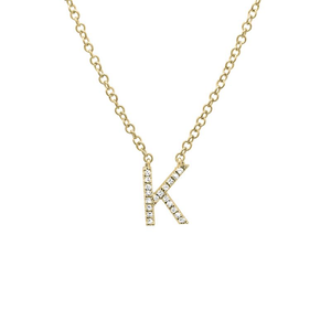 Small Initial Necklace - Euro Time & Jewels