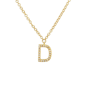 Small Initial Necklace - Euro Time & Jewels